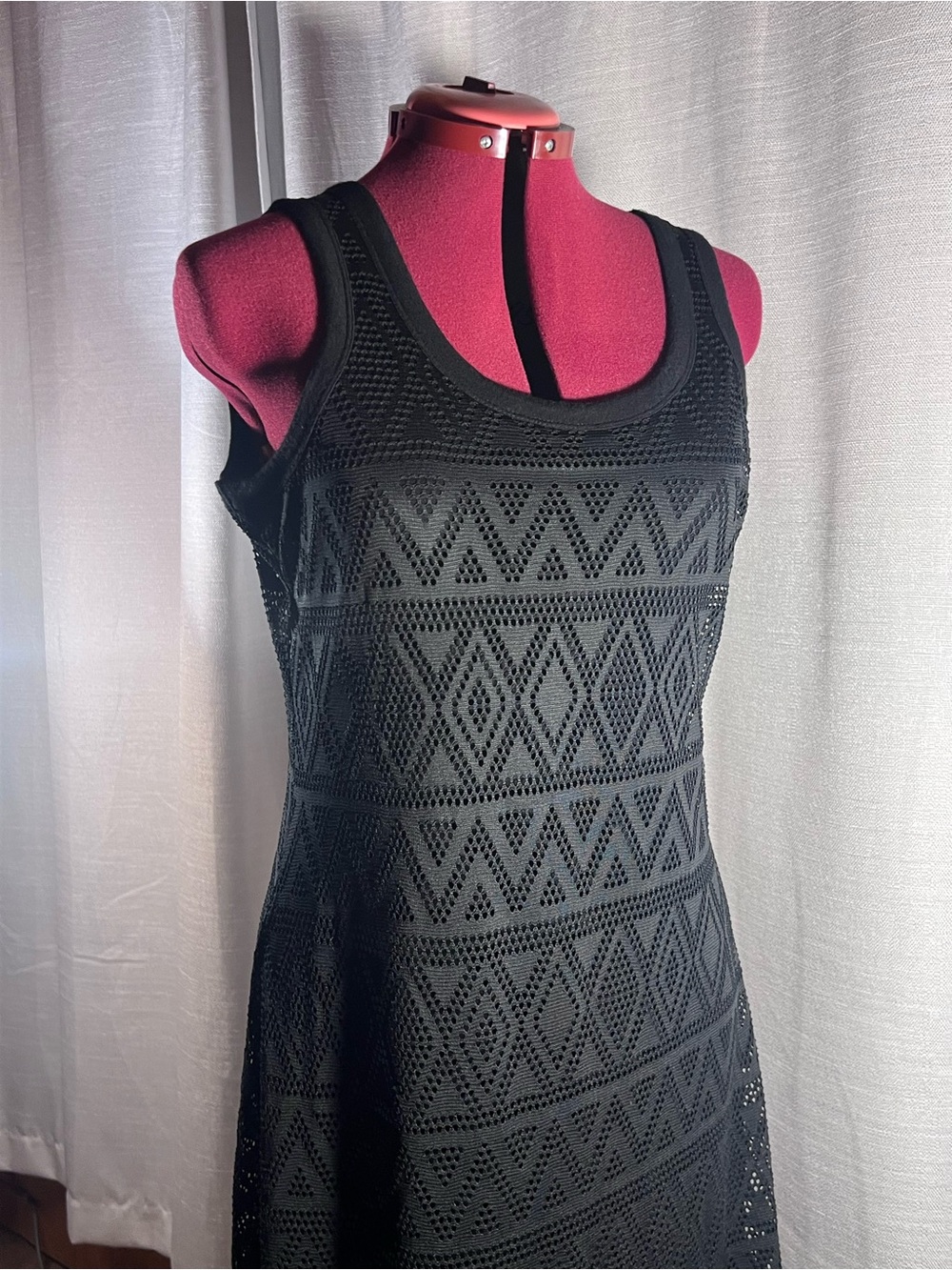 Daisy Fuentes Black Lace Tank Dress - Women